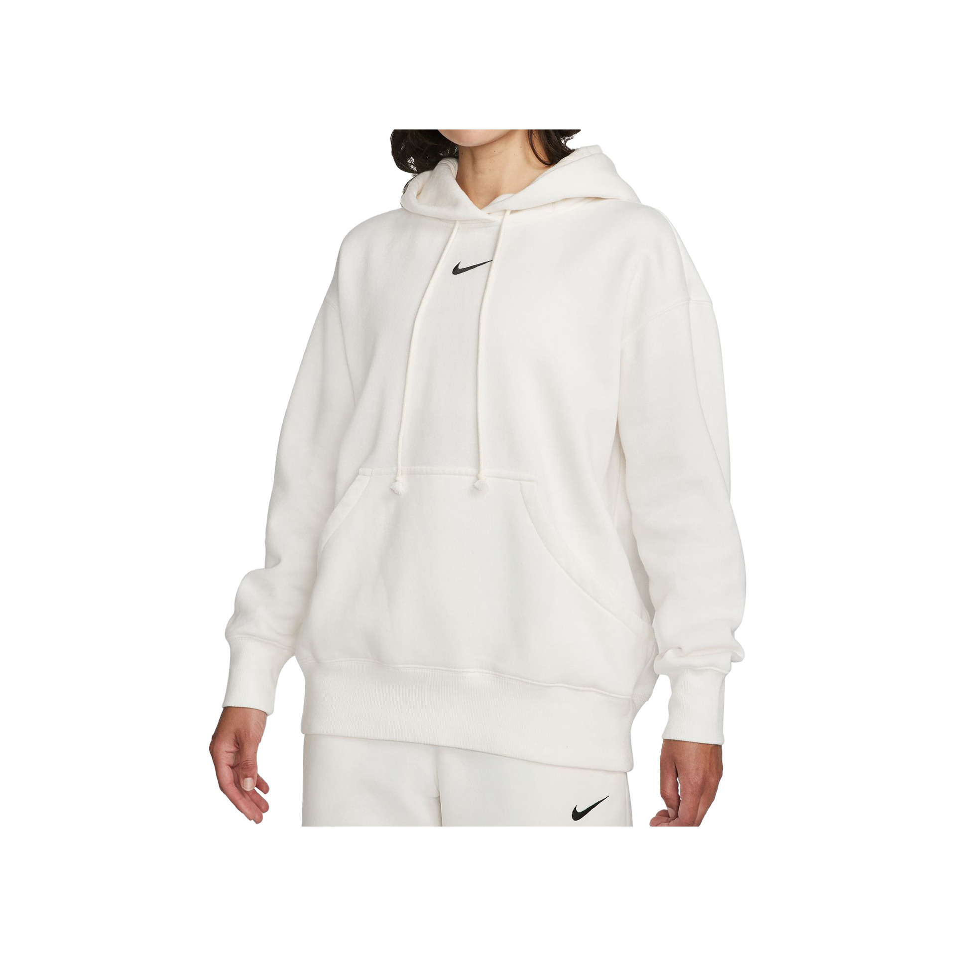 Nike W Nsw Phnx Flc Os Po Hoodie blanco sudaderas mujer Dooers Sneakers